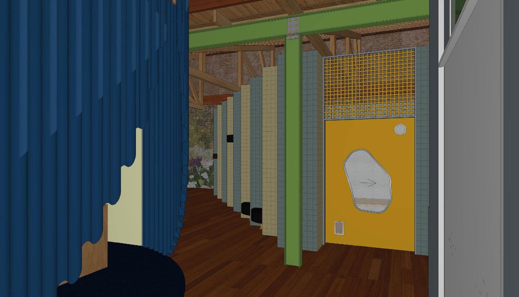 The Meeting Hall corridor
